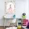 Stupell Industries Pink Princess with Pearl Border Canvas, design by Christine Simpson Art